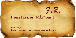 Fesztinger Róbert névjegykártya